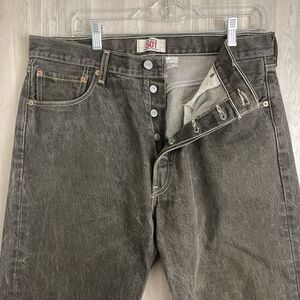 Levis 501 Jeans Men 36x34 Brown Button Fly Denim Faded Y2k VTG Rugged México
